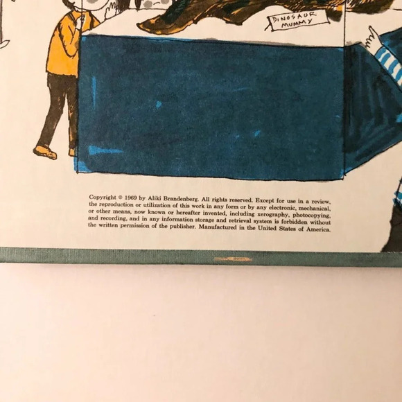 Vintage 1969 My Visit to the Dinosaurs by Aliki Science Book - Picture 8 of 16